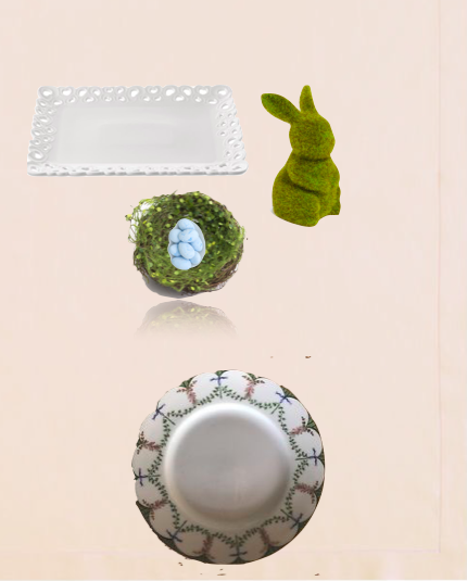 The Potted Boxwood Easter Tablescape