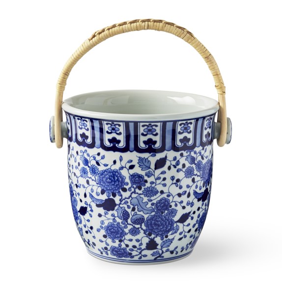 Aerin Blue and White Chamagne Bucket